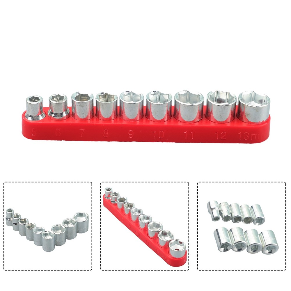 9 Pieces/set Hexagon Key Sleeve Socket Combination Carbon Steel Hexagon Socket