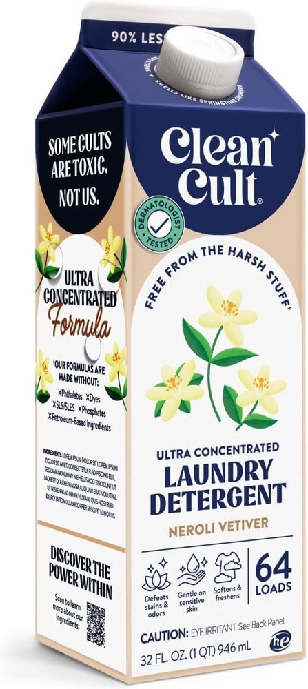 Ultra Concentrated Liquid Laundry Deternt, 64 loads, Long