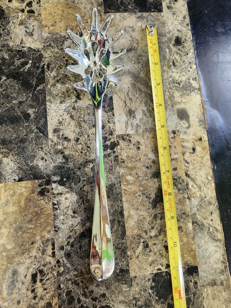 ✅️OLD RATTAIL PATTERN SILVERPLATED PASTA / SPAGHETTI 🍝 SERVER
