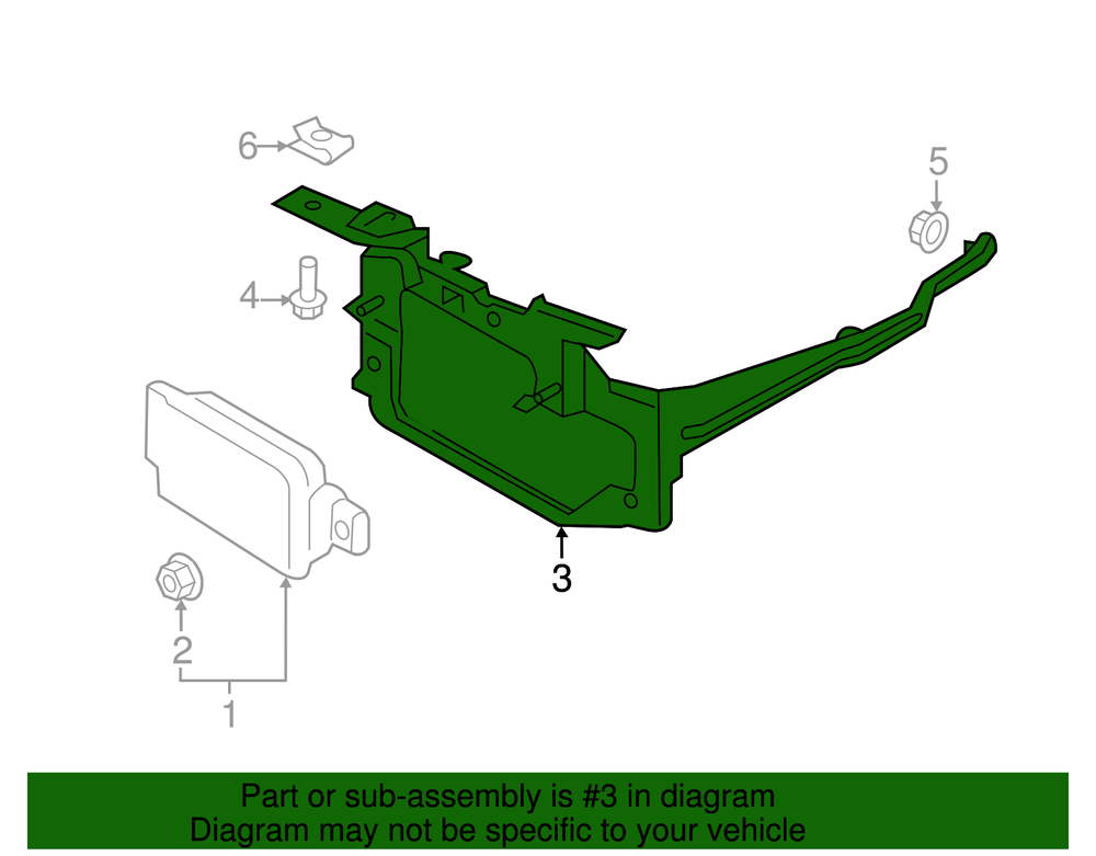 Genuine Ford Mount Bracket KT4Z14C022AA