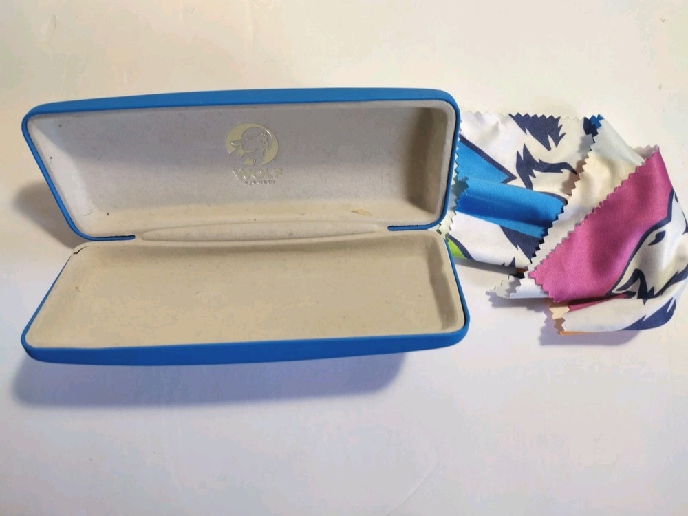 Andy Wolf Eyewear Case & Cleaning Cloth Blue