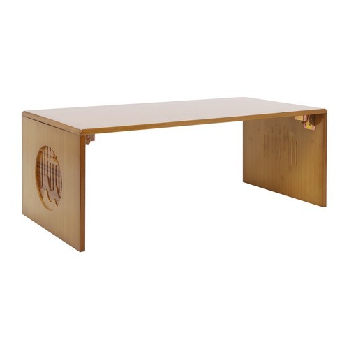 Tawny Foldable Floor Table Bamboo Folding Coffee Table Without Assembly 13.22lbs