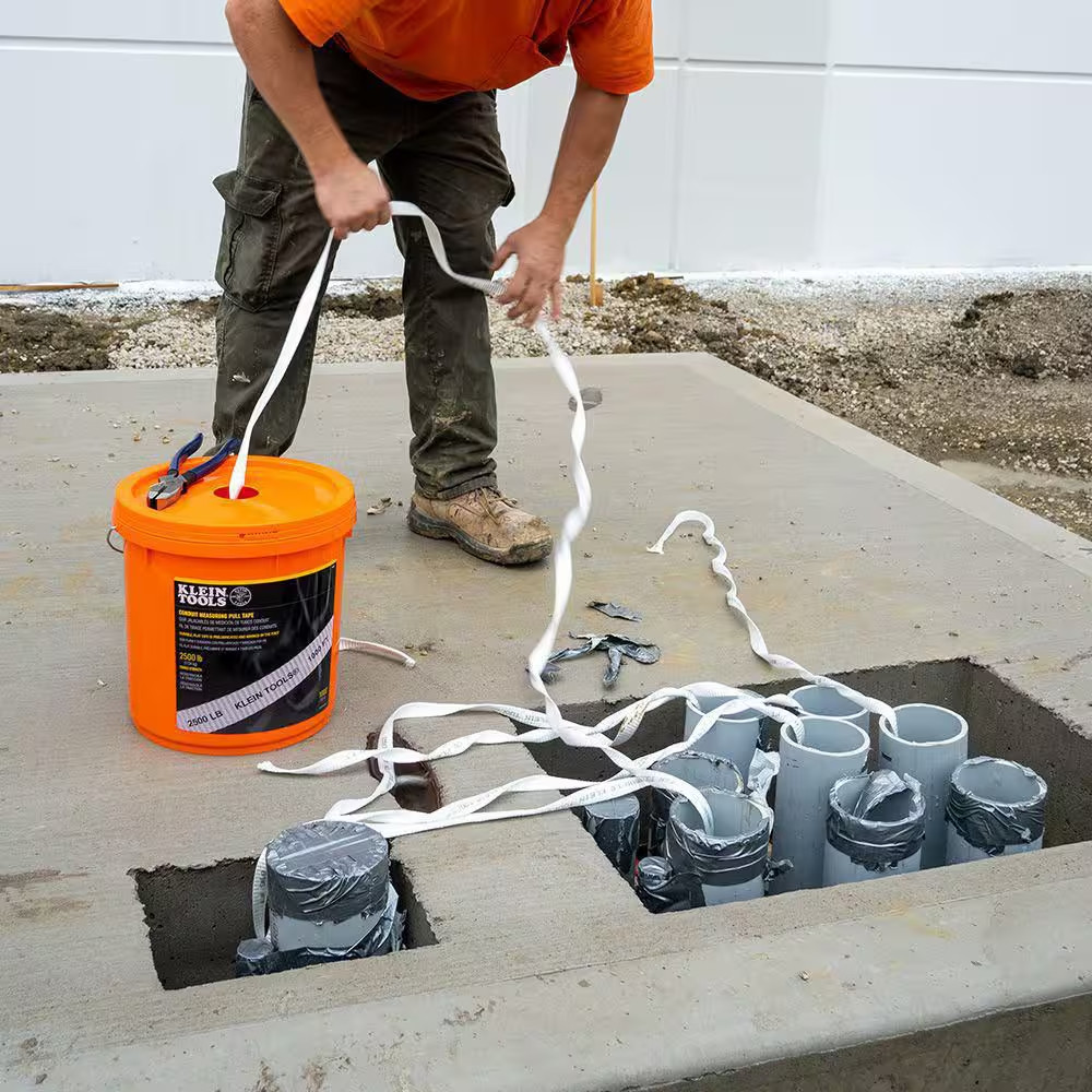 2000 Ft. Conduit Measuring Pull Tape 1250 Lbs. Tensile Strength