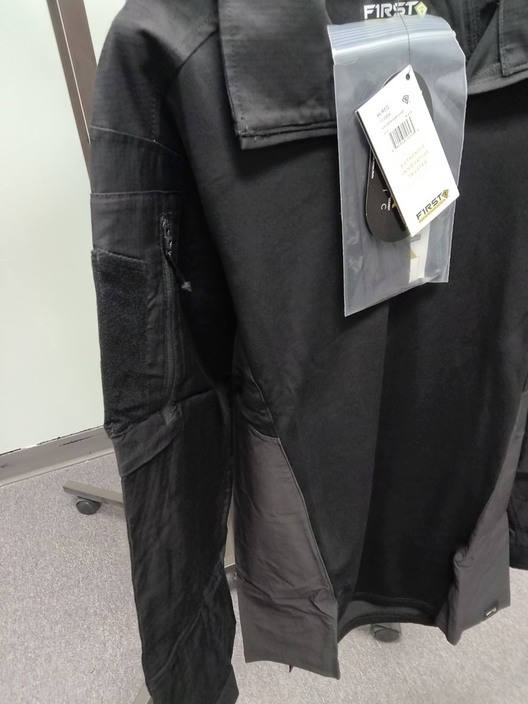 NWT First Tactical Men's Defender LS Shirt Medium/Reg Black