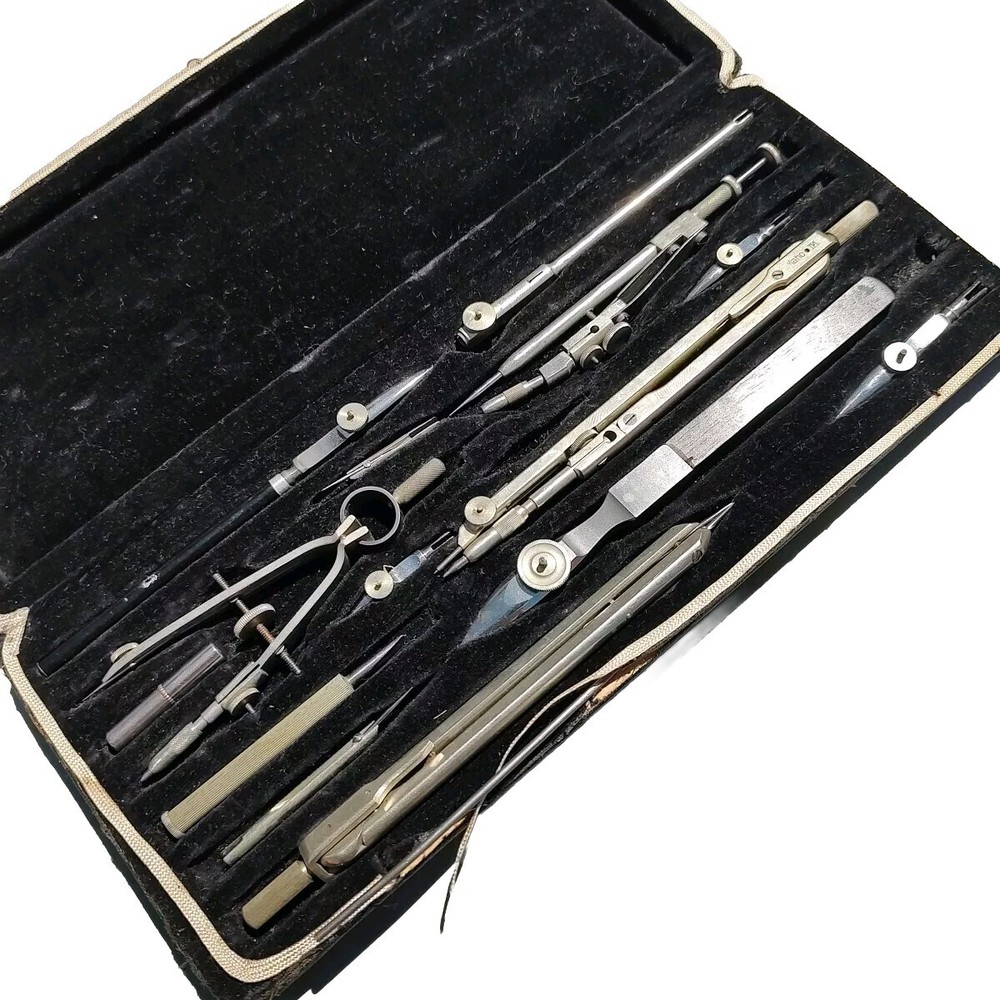 Maho 14-Piece Drafting Tools Set PVIIac Germany