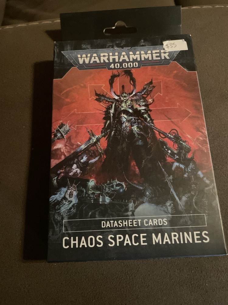 Warhammer 40K: Chaos Space Marines - Datasheet Cards. S12
