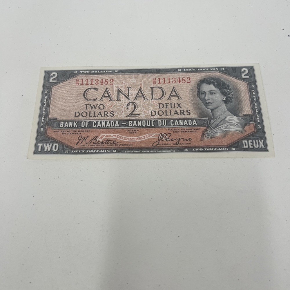 Bank Of Canada 67b Devils Face 1954 Uncirculated