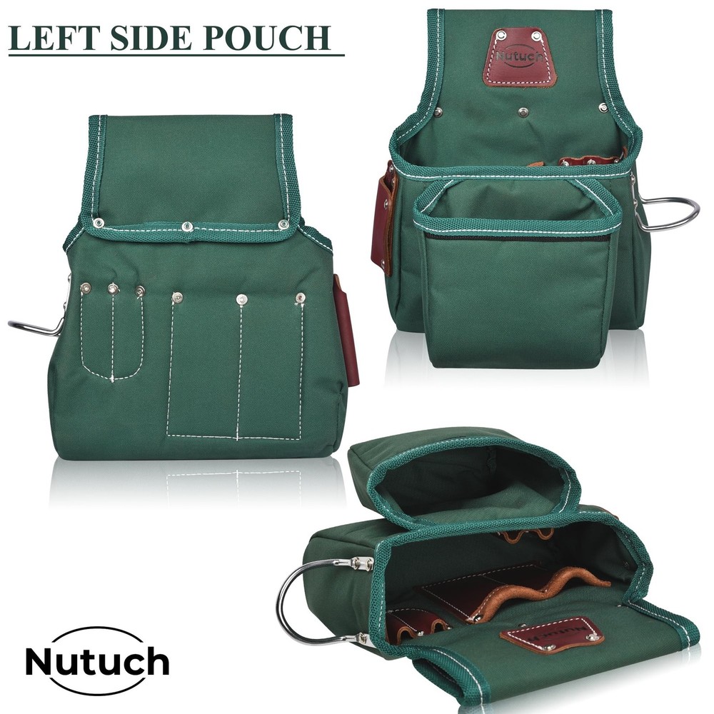 NUTUCH Nylon and Leather Tool Belt | Nylon Tool Pouch | Carpenter | Construct...