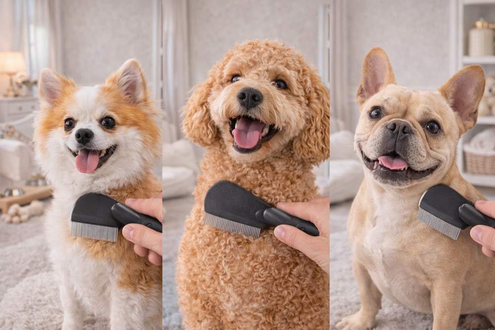 Master Grooming Tools Contoured Grip Flea Combs for Removing Fleas