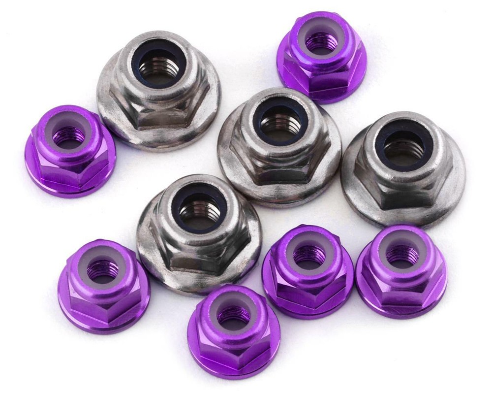 175RC Pro2 Sc10 Nut Kit (Purple) (10) [175-18143]