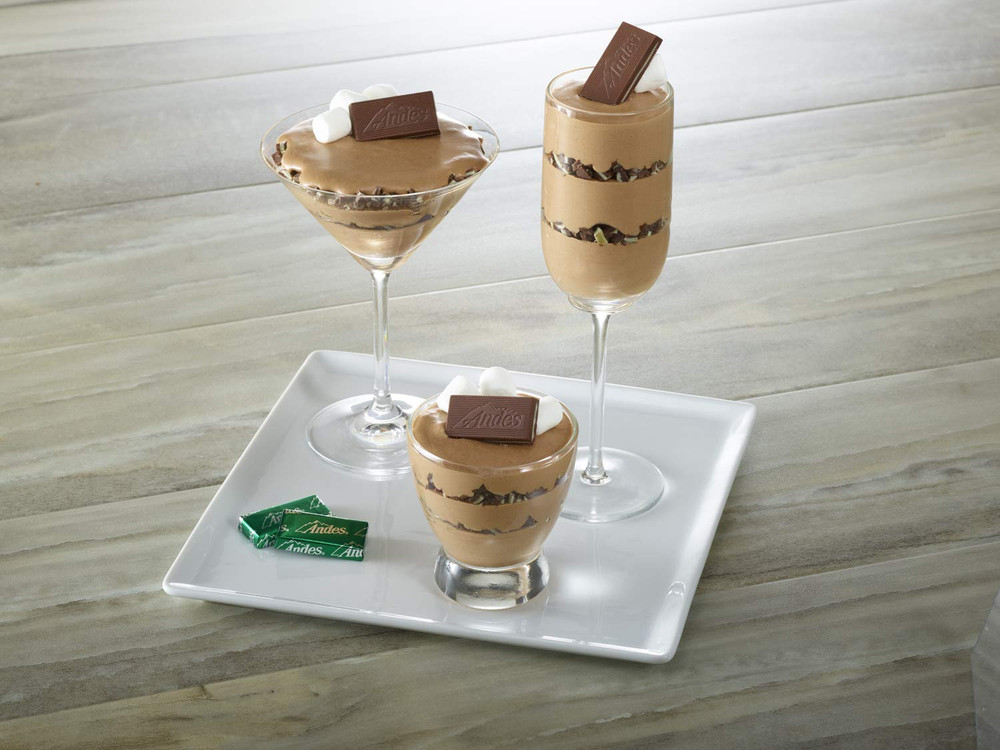 Andes Creme De Menthe Thin Mints - after Dinner Mints - Rectangular Chocolate Sa