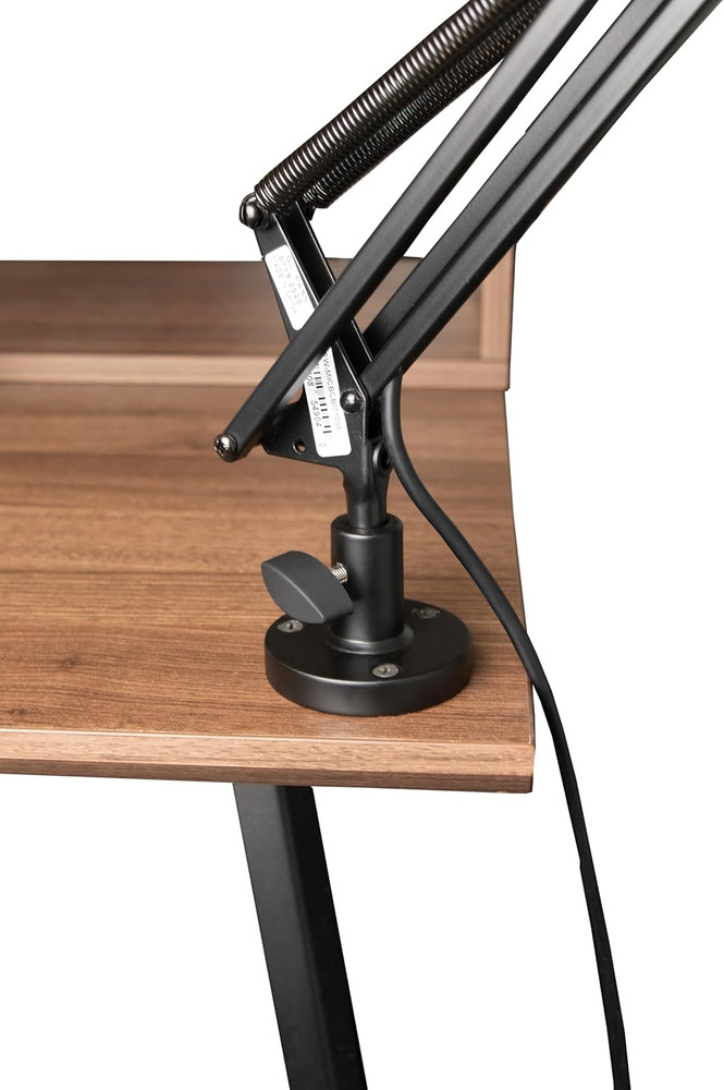 Spring-Loaded Desk-Mounted Microphone Boom Arm for Broadcasts, Podcasts, Content