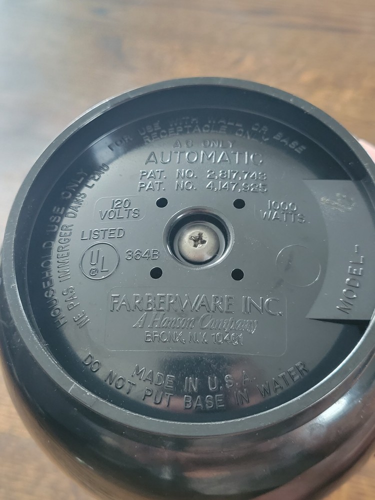 Farberware Superfast Fully Automatic Vintage 12 Cup Percolator Tested & Working