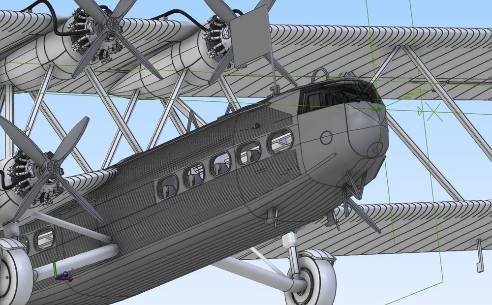 Handley Page HP.42W 3D data set for 1/72 scale