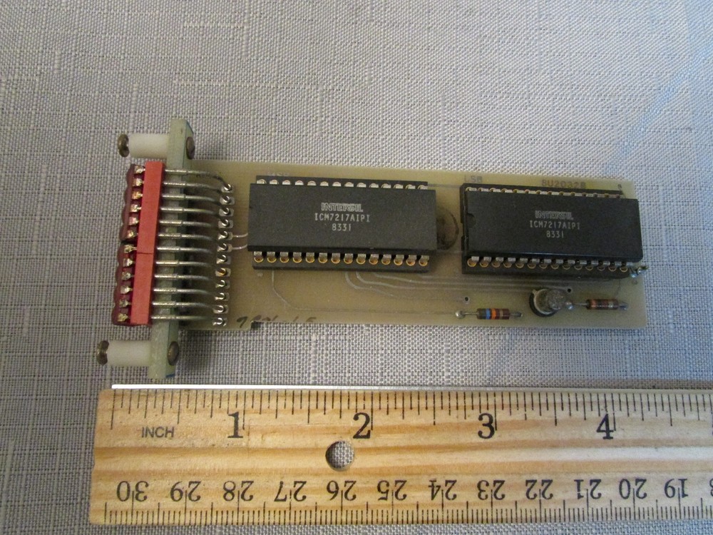 Vintage 8-Digit Display Module With Two HP 5082-7414 4-Digit Display + Drivers
