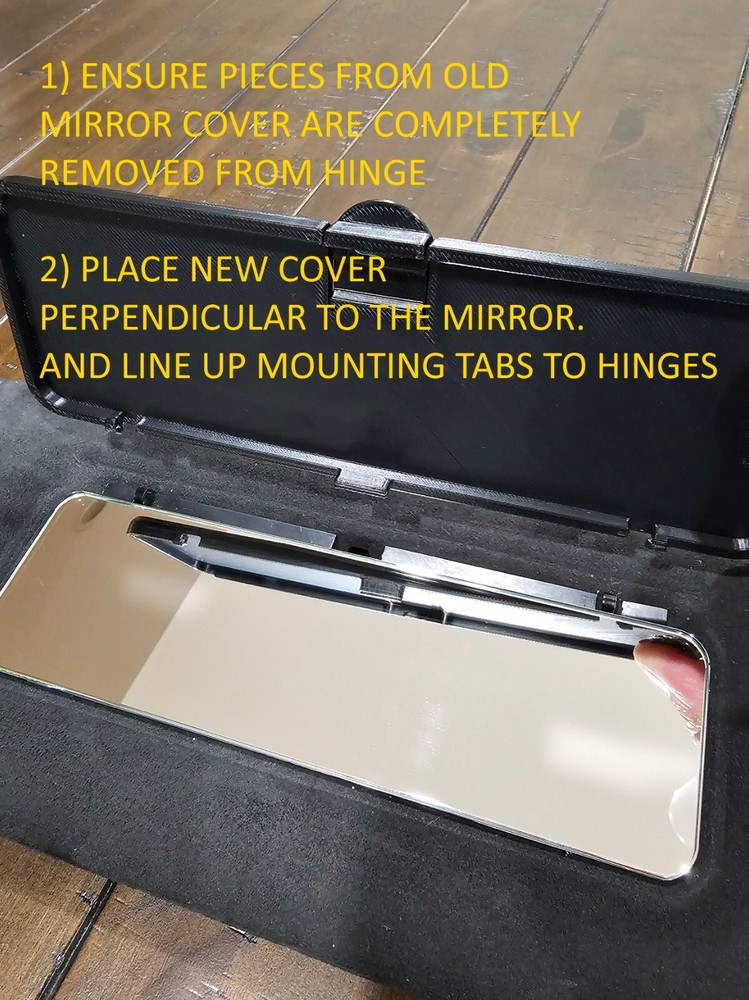 12 - 20 Tesla Model S Visor Mirror Cover - Original Design - 3D Printed