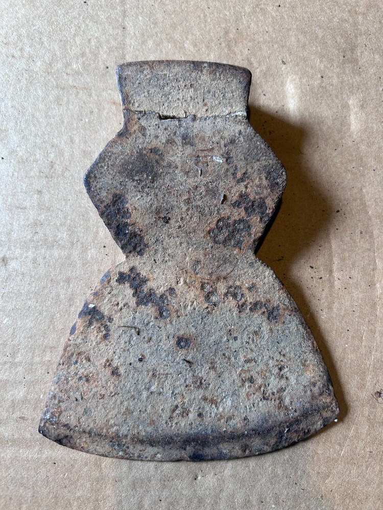 Vintage Hewing Board Axe Head Tool ONLY ?? GREAT FOR DECOR