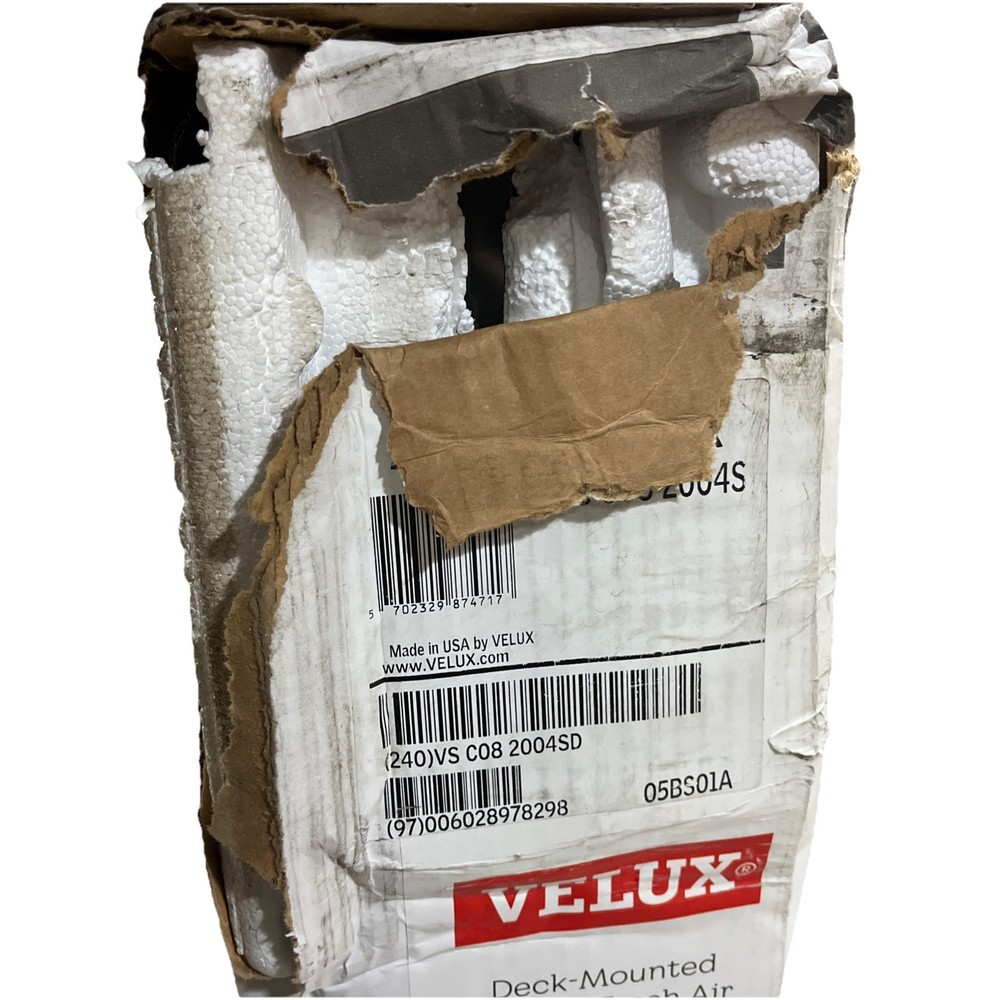 VELUX (VS C08) Deck Mounted Skylight System 46in L x 23in W Box Slightly Damage