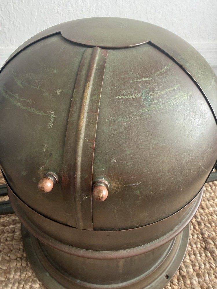 Vintage Solid Brass Nautical Binnacle Housing Ships Compass Nautical Maritime