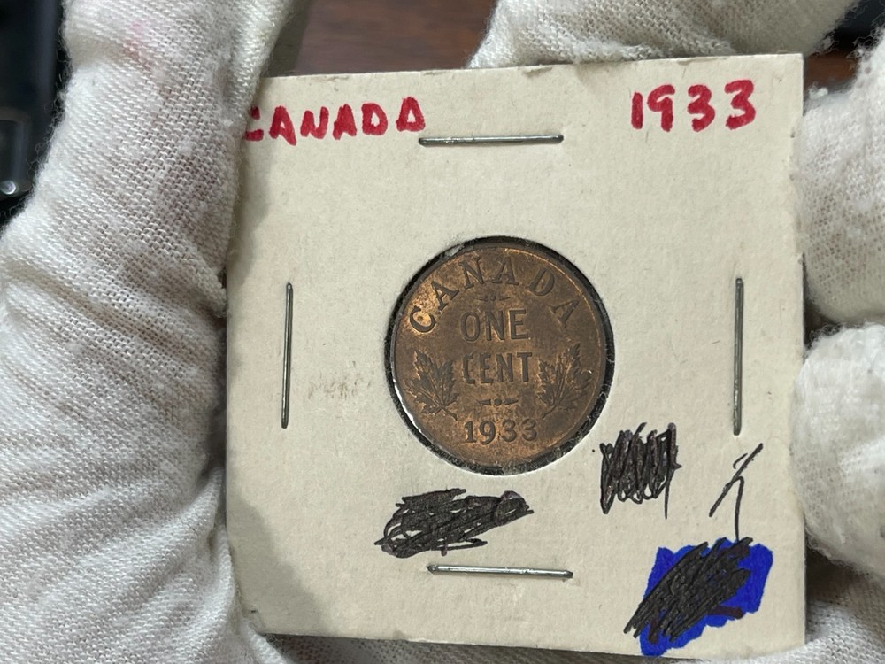 1933 Canada One Small Cent Excellent Condition Better Date High Value