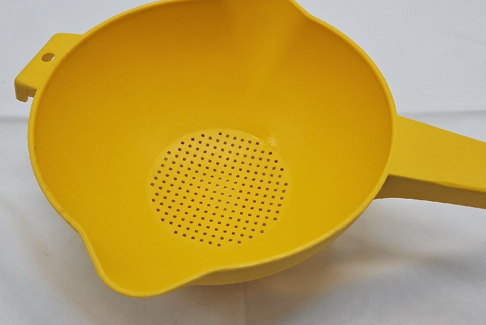 Vintage Yellow Tupperware Colander/Strainer