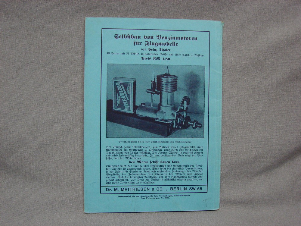 GERMAN WW2 LUFTWAFFE MANUAL on the SAM 322 AIRPLANE ENGINE -ORIGINAL