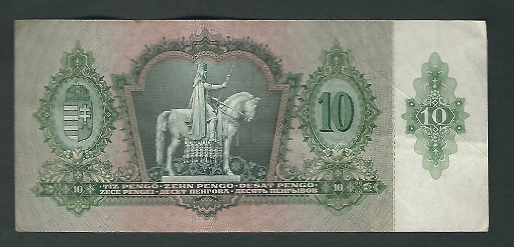 Hungary - 10 Pengo, 1936