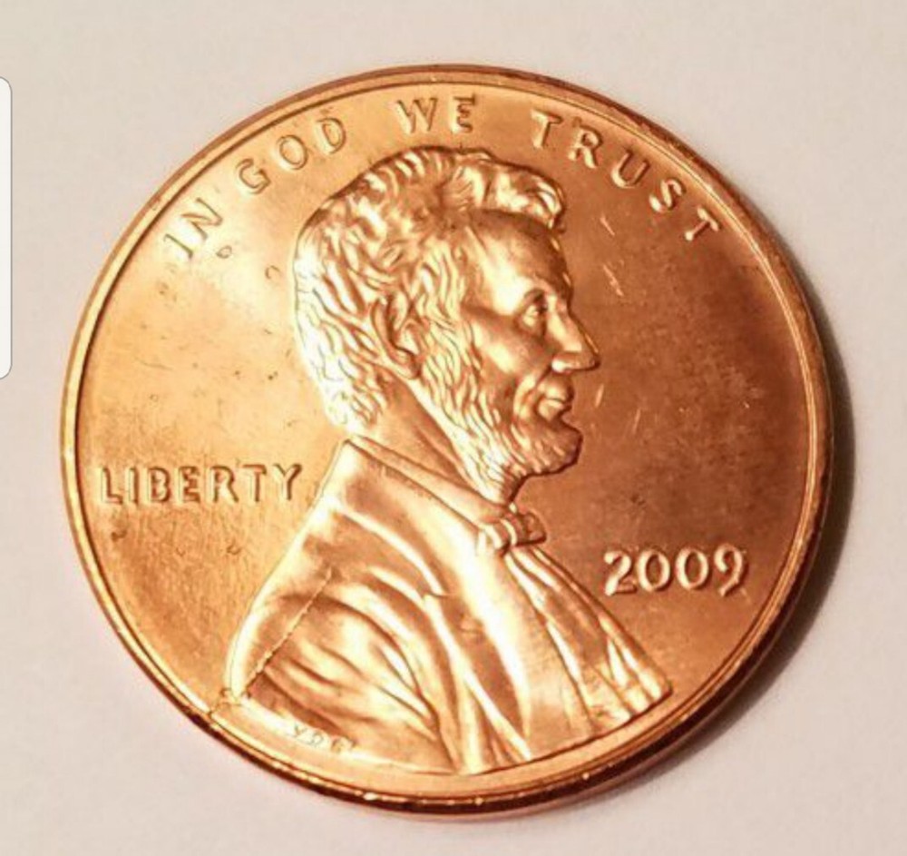 2009 BU Lincon Penny with Obverse Doubled Die 16#