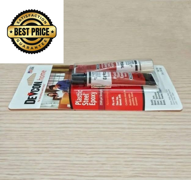 Devcon 52345 Plastic Steel Epoxy - 1 oz. 2-Part 1 Ounce, (SingleUnit), Black