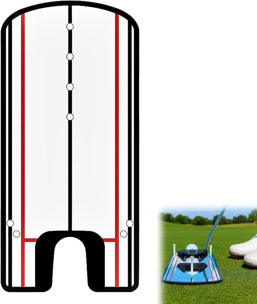 HH-GOLF Golf Putting Alignment Mirror, Portable Putting Training Aid, Improve...