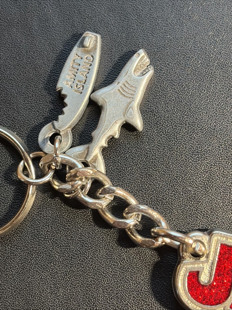 Universal Studios Jaws Shark Movie Dangle Charm Keychain