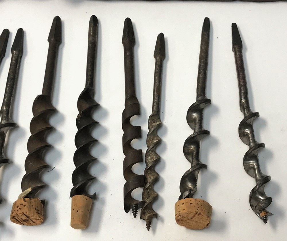 Lot of 17 Vintage Irwin Auger Drill Bits
