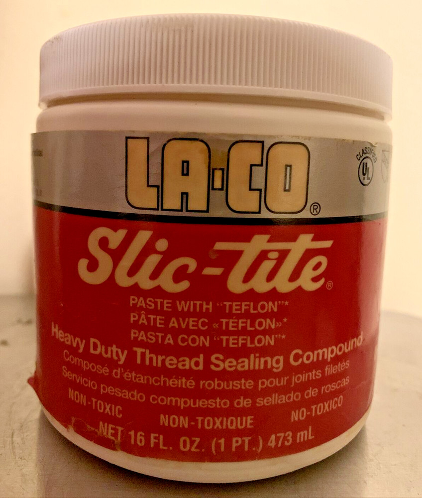 Slic-Tite Paste Thread Sealants W/ Ptfe, 16Fl-Oz. White