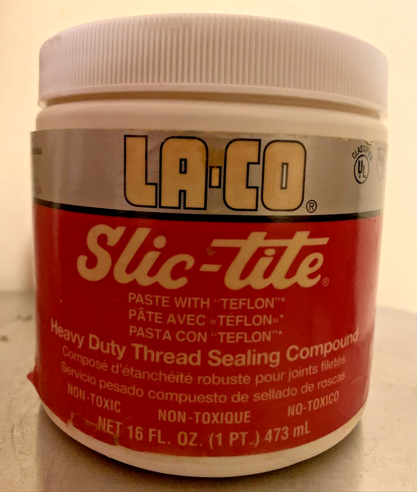 Slic-Tite Paste Thread Sealants W/ Ptfe, 16Fl-Oz. White