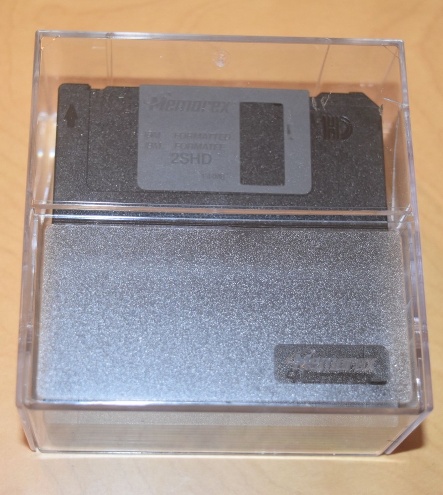 Memorex PC Formatted HD 1.44 Diskettes (9 Pack) open box