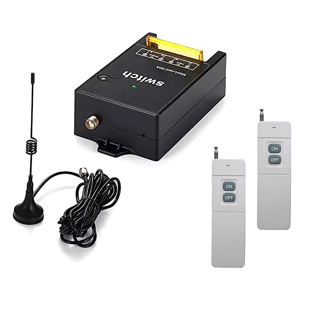 1.5KM Range 433MHZ 2CH Wireless Remote Control Switch Transmitter + Receiver