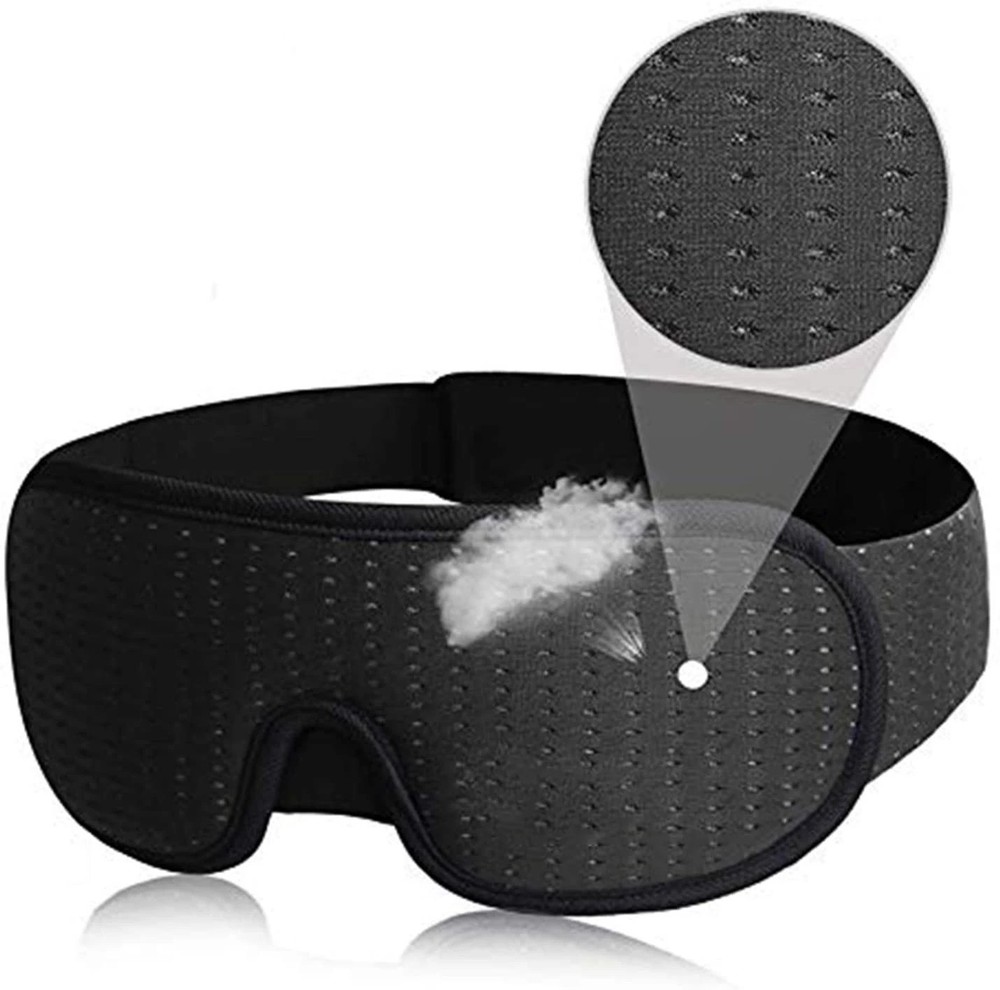 3D Sleep Eye Mask Soft Padded Light Blocking Comfortable Blindfold Shade