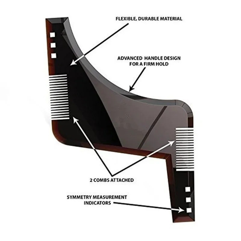 Beard Shaper for Men Beard Lineup Tool for Grooming Beard Guide Shaping Tool