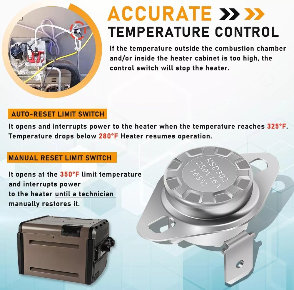 for Hayward HAXTLK1930 Temperature Limiter Kit H-Series ED1 ED2 Spa Pool Heater