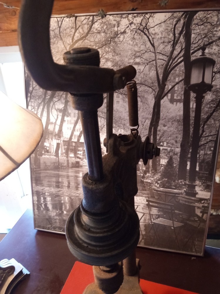 Antique Drill Press Belt Driven Rare Tools Collectable In Good Working Order