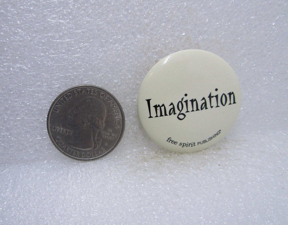 Imagination Free Spirit Publishing Button Pin