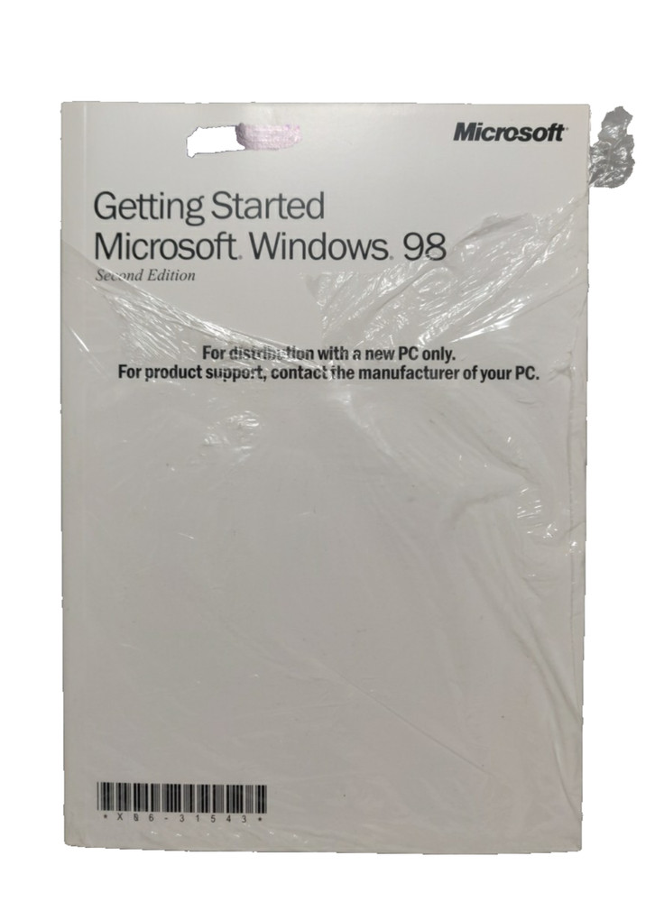 MICROSOFT WINDOWS 98 SECOND EDITION OPERATING SYSTEM WIN 98 USED 003