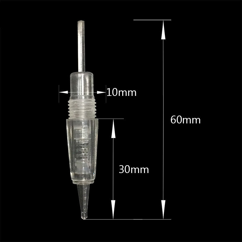 50Pcs Replace 1P Cartridge Tips for Permanent Makeup Eyebrow Lip Tattoo Machine