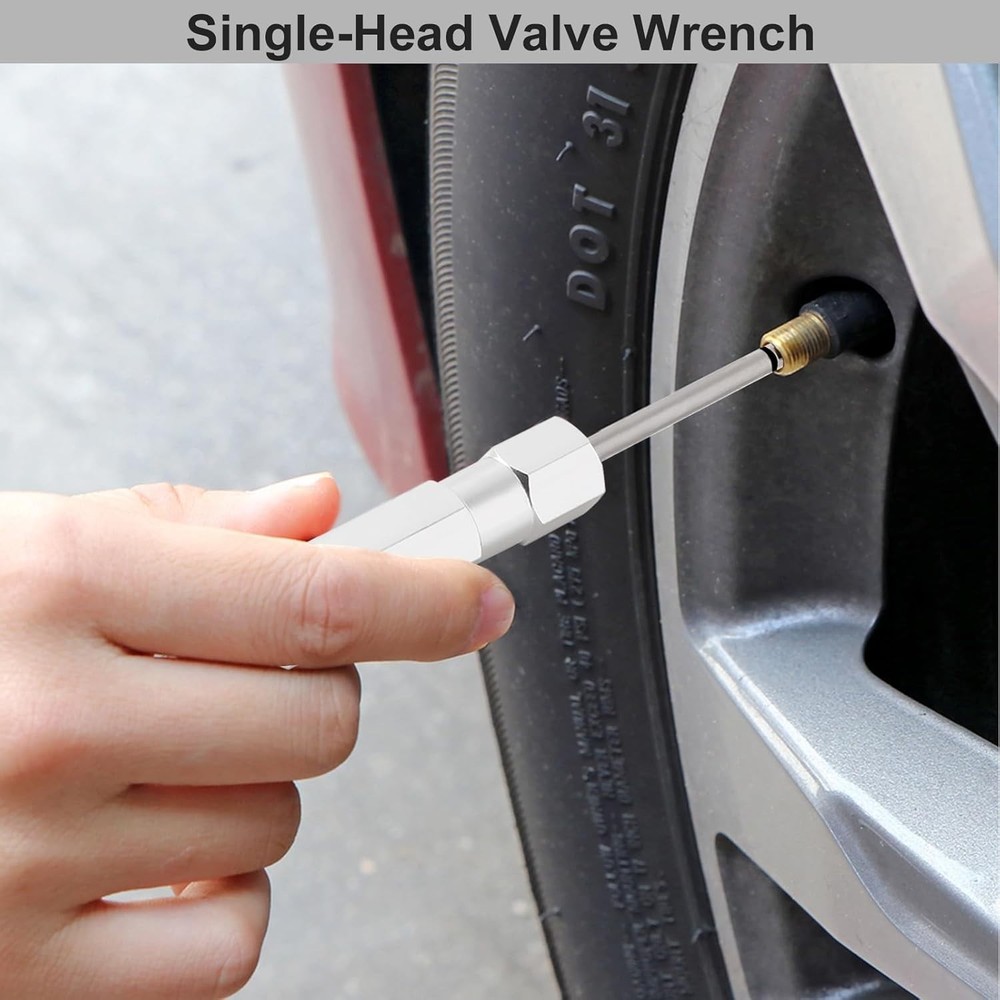 Essential Schrader Valve Core Removal Tool - Portable 4-Inch Stainless Steel