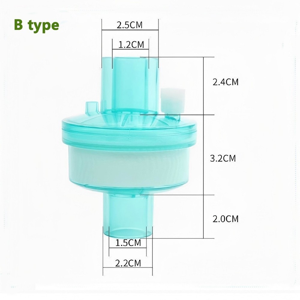 5PCS Inline Air Filter Connector Moisture Exchang Option Double Swivel Adapter