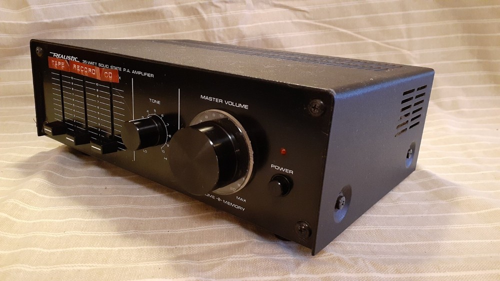 Vintage Realistic MPA-35A PA Amplifier 35 Watt Model 32-2027 Solid State Working