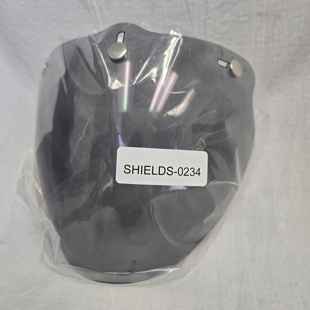 Fulmer Universal 3 Snap Tri Face Shield Smoke *TAKE OFF SHIELD*