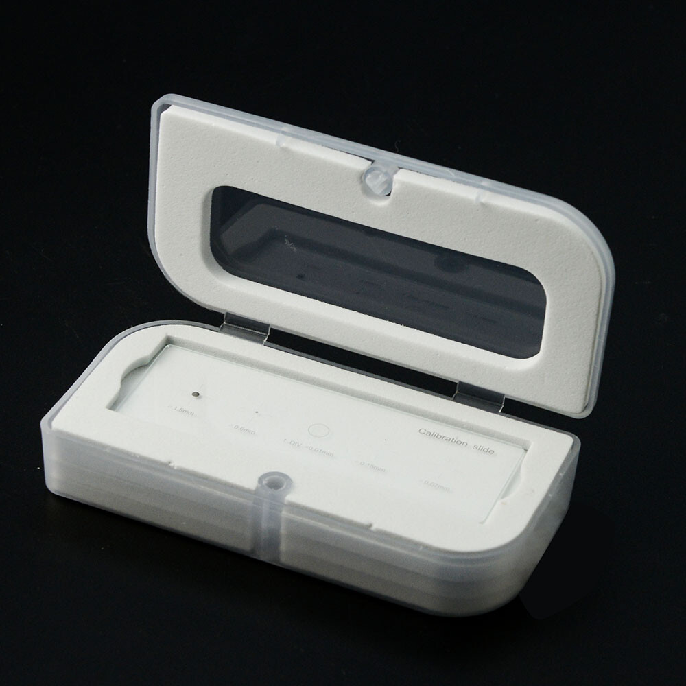 0.01mm Advanced Calibration Slide with 5 Patterns for Microscope Stage or Camera