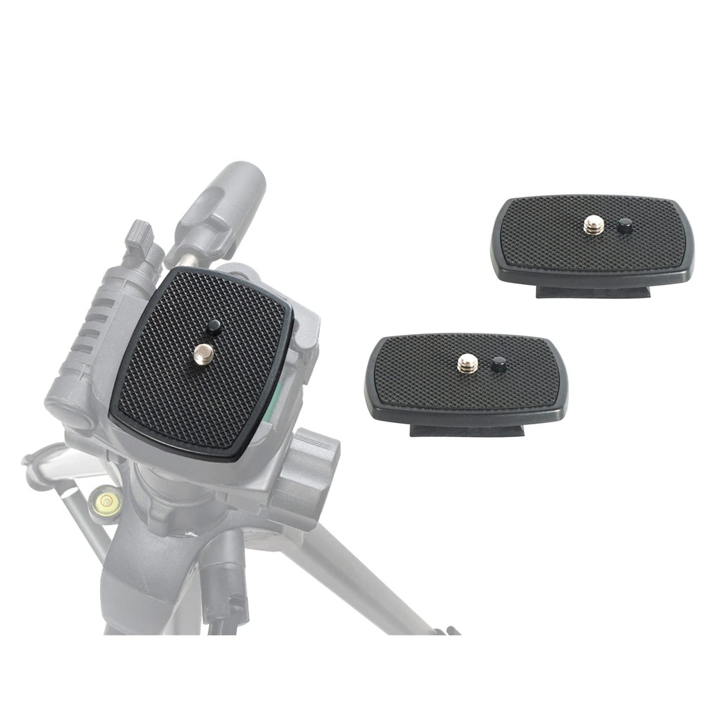 BGNing 2 Pack Quick Release Plate QR Compatible with Tripod Black