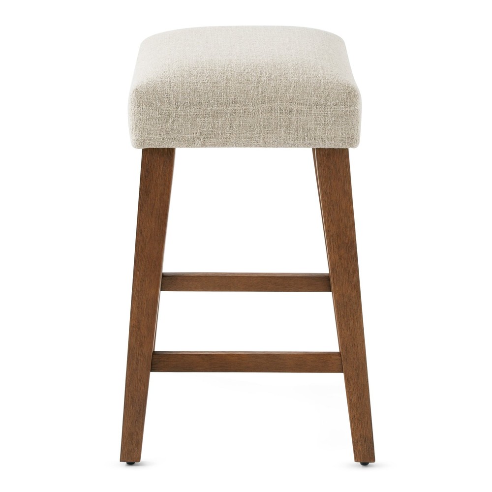 Mainstays Backless Upholstered Counter Stool, Nathan Sand